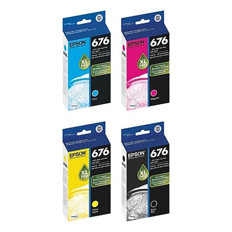 Epson T676XL Cyan High Yield Ink Cartridge Staples