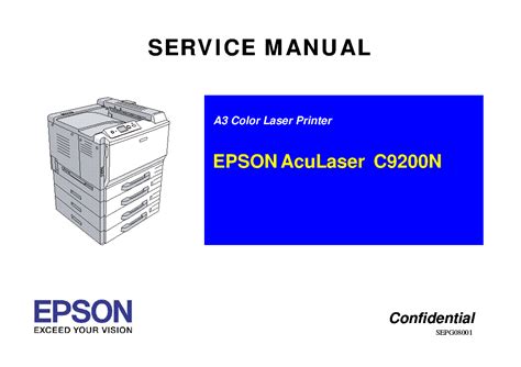 Epson aculaser c9200n service handbuch reparaturanleitung. - Jenn air double oven user manual.