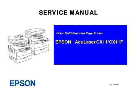 Epson aculaser cx11 cx11f service and repair manual. - Hitler und die nsdap in wort und tat..