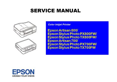 Epson artisan 800 px800fw printer service and repair manual. - Fais regulatory exams questions and answers.