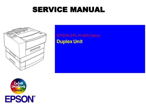 Epson epl n1600 option duplex unit service repair manual. - Evénements familiaux et logique de destinée.