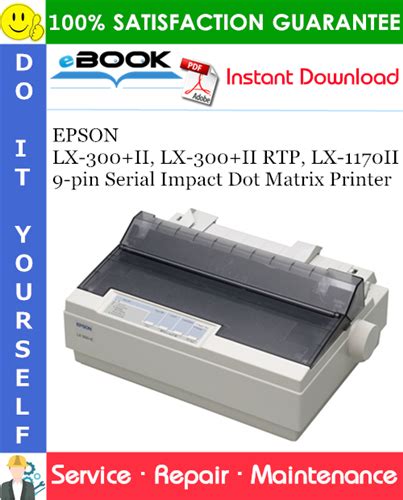 Epson lx 300 9 pin serial impact dot matrix printer service repair manual. - Educação ambiental no parque florestal de sinop, mato grosso.