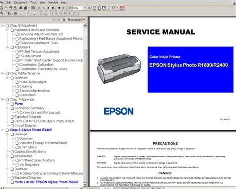 Epson r1800 r2400 printers service manual and parts list. - How make manual flat iron bender.