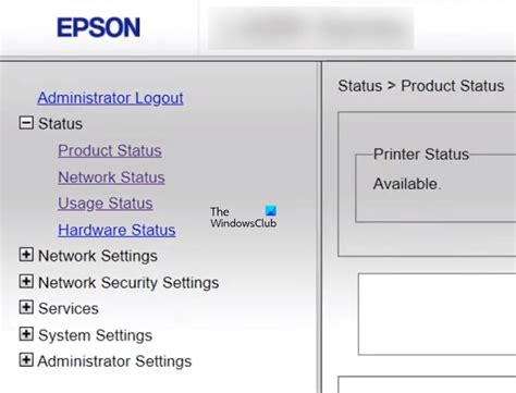 Epson receipt printer default username and password.  on newer models the ...
