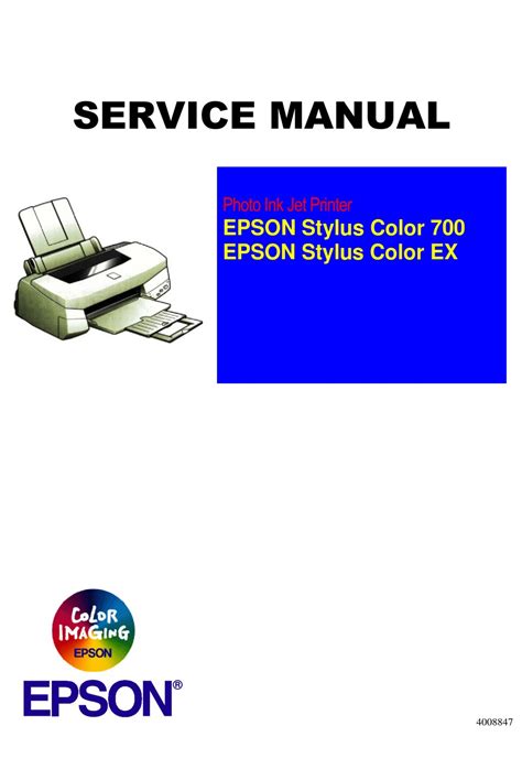 Epson stylus color 700 stylus color ex color ink jet printer service repair manual. - Donna nella società della grecia antica.