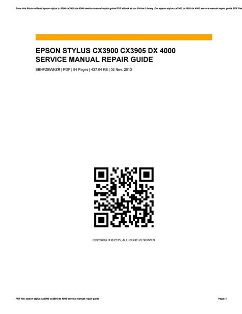 Epson stylus cx3900 cx3905 dx 4000 service manual repair guide. - Answer guide pride and prejudice multiple choice.