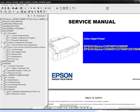 Epson stylus cx6900f cx7000f dx7000f service manual repair guide. - Fuzzy logic with engineering applications solution manual download.