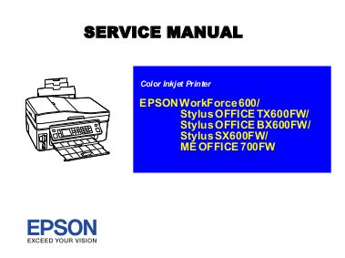 Epson stylus office tx600fw bx600fw sx600fw me office 700fw service manual repair guide. - Handbuch der designautomatisierung von steve sapiro.