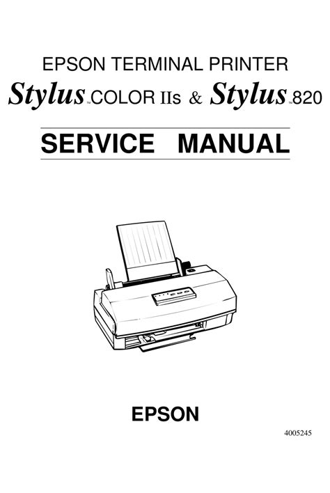 Epson stylus photo 810 820 service manual download. - Nissan frontier 2008 service repair manual.