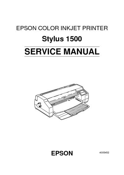 Epson stylus photo r1500 service manual. - Deutz tractor dx 6 repair manual.