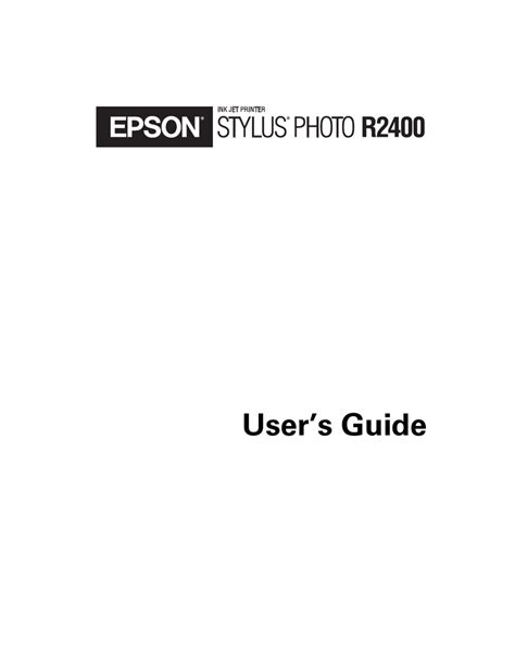 Epson stylus photo r2400 user manual. - Complete guide to option pricing formulas.