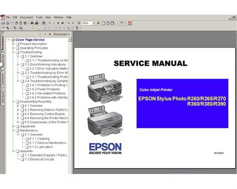 Epson stylus photo r260 r265 r270 r360 r380 r390 color inkjet printer service repair manual. - John deere a22 a25 a40 high pressure washer sn 241400 and up operators owners manual omty20552i2.