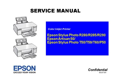 Epson stylus photo r280 r285 and r290 printer service repair workshop manual. - Varios tractores iseki ts1910 g192 manual de servicio.