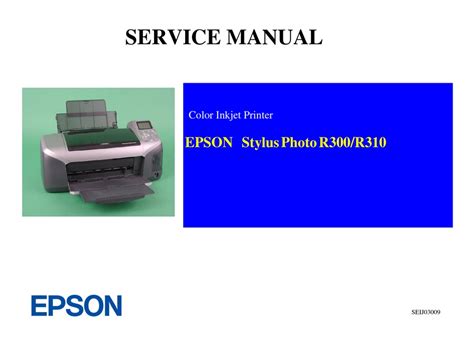 Epson stylus photo r300 r310 color inkjet printer service repair manual. - Descarga de software epson xp 405.