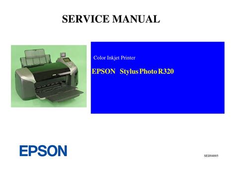 Epson stylus photo r320 service manual. - Neue methode in der analysis und deren anwendungen..
