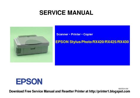 Epson stylus photo rx420 rx425 rx430 service manual. - Yamaha xt350 komplette werkstatt reparaturanleitung 1986 1999.
