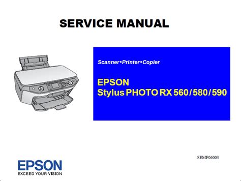 Epson stylus photo rx560 rx580 rx590 reparaturanleitung service handbuch. - Test manuali mcq domande e risposte.
