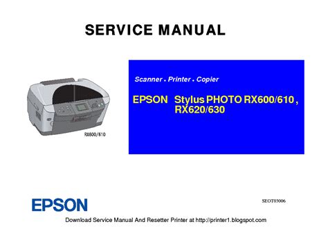 Epson stylus photo rx600 rx610 rx620 rx630 printer service manual. - Economía minera y petrolera de venezuela.