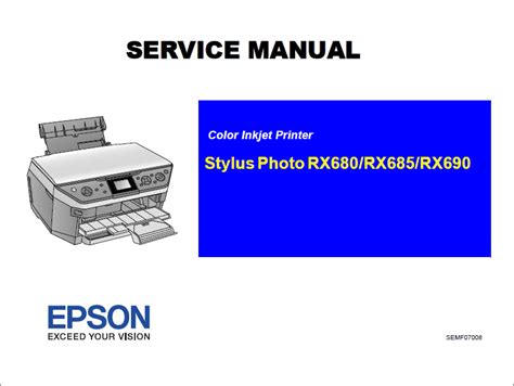 Epson stylus photo rx685 rx690 service manual. - Volvo 2001 s40 v40 s v 40 original owners manual kit.