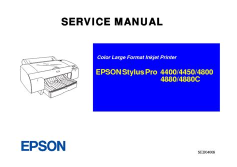 Epson stylus pro 4800 4400 printer service repair manual download. - Das handbuch zum höheren bewusstsein the handbook to higher consciousness.