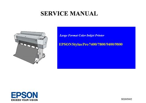 Epson stylus pro 9800 printer service manual. - Gehl 142 152 mini bagger teile handbuch.