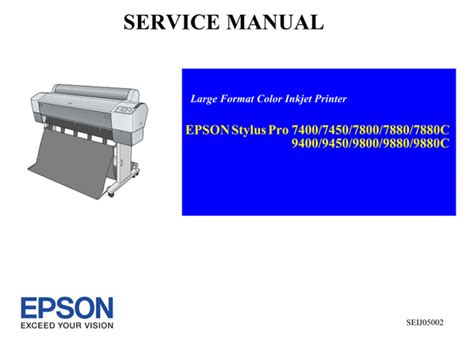 Epson stylus pro 9880 9450 9400 7880 7800 7450 7400 service manual. - Ejercicio del poder en la practica de la emp..