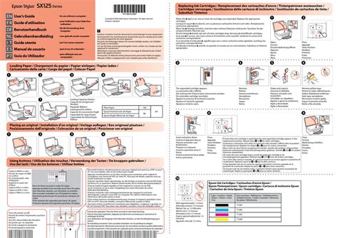 Epson stylus sx 125 manual de usuario. - Scarica il manuale di linguistica forense.