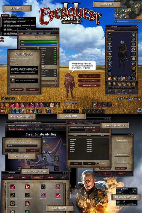 Eq ui downloads. 2.  An EverQuest Interface mod site. 5 🌵Video Module optimized, smoother pla...