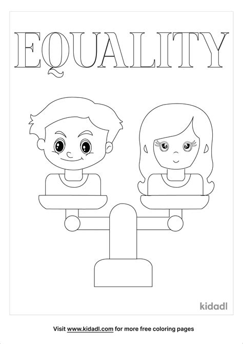 Equality Coloring Pages Coloring Pages