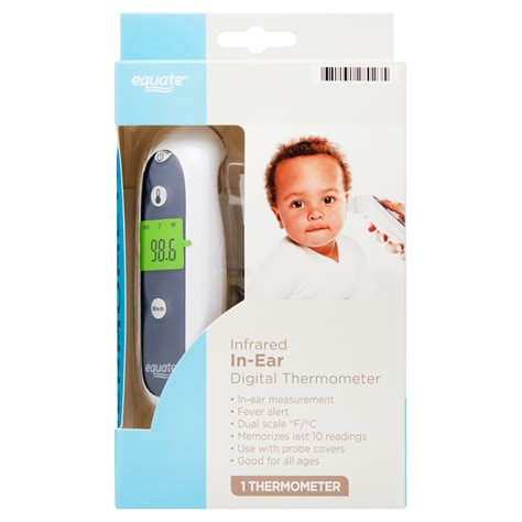 Equate Infrared 1-Second In-Ear Digital Thermometer - Walmart