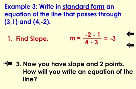 Equation of a line in standard form YouTube