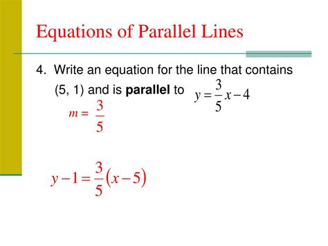 Free parallel line calculator - find the equation of a parallel line step-by-step. 