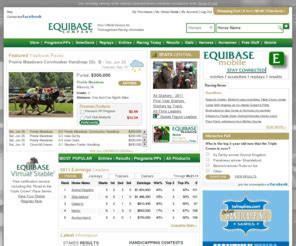 Your official source for Thoroughbred racing information. Entries Scratches Results Carryovers Click here to access the full site.. Equibase mobile carryovers