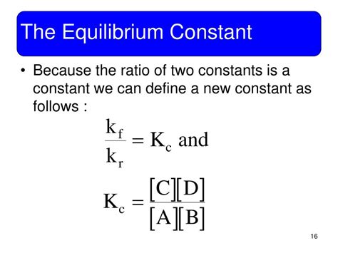 Equilibrium Constant - Chemistry Definitions