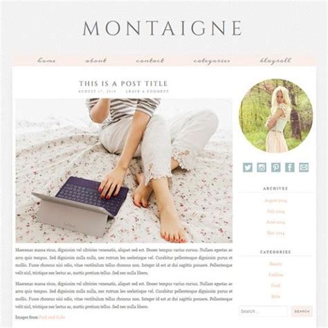 Equinox A Unique Blogger Blogspot Design By Pipdig