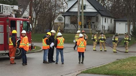 Equipment falls into trench, prompting gas leak, evacuations