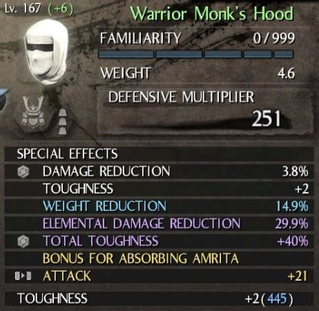 Equipment weight damage bonus A- : r/Nioh - Reddit