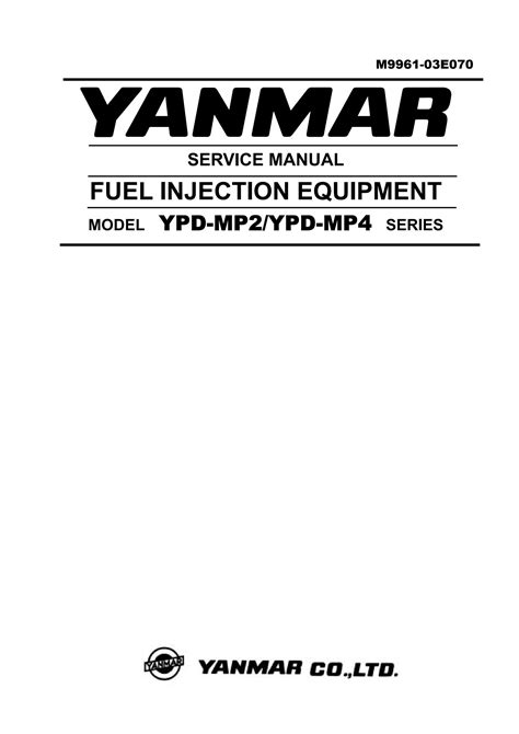 Equipo de inyección de combustible yanmar ypd mp2 ypd mp4 series manual de reparación de servicio. - Guidelines for open pit slope design download.