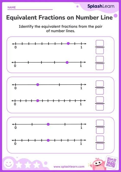 Equivalent Fractions On Number Line Worksheet Worksheets Printable Free