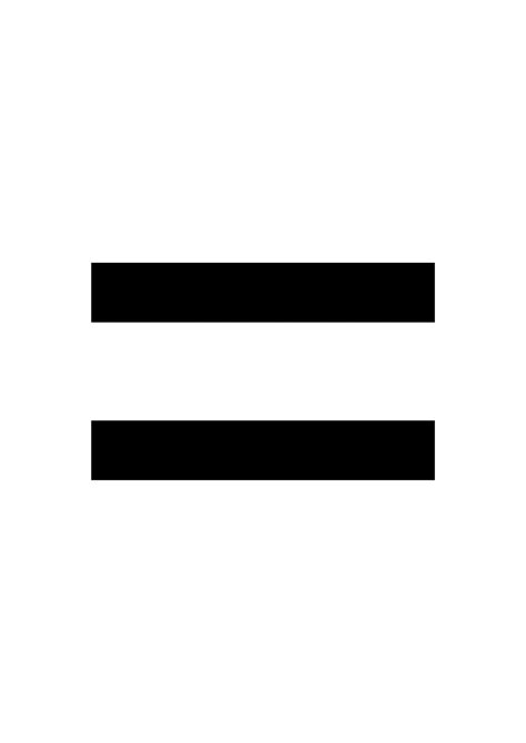 Equivalent sign – The Equivalent