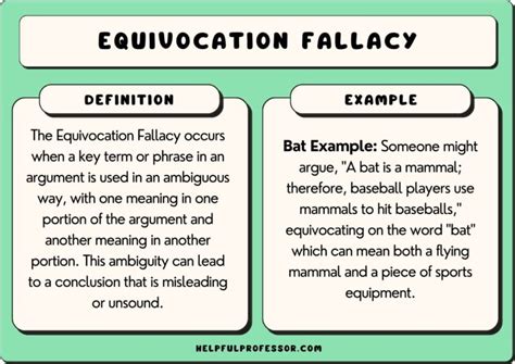 Equivocation logical fallacy Britannica