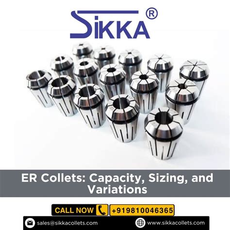 Er collets explained.  Flexibility: Collets accommodate a range of tool sizes within the...