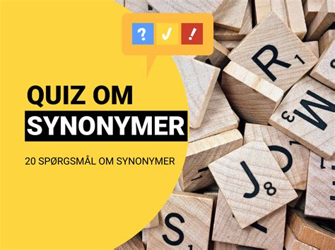 Er forskellig synonym