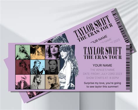 Eras Tour Ticket - Etsy Australia