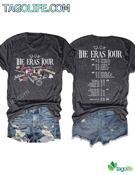 The Eras Tour Taylor Swift A Lot Going On At The Moment T-Shirt. Rated 4.75 out of 5 based on 12 customer ratings. ( 12 customer reviews) $ 36.49 $ 20.99. The soft, ring-spun cotton of this t-shirt is also long-lasting. With a classic fit and seam-free body, you’ll want to wear it every day. Brand: Gildan.. 