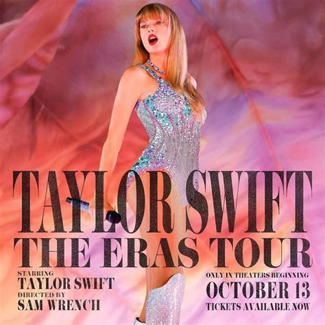 Eras tour film. The pop star’s ‘ The Eras Tour ’ concert film will be screened in cinemas worldwide next month. The upcoming film will play at ODEON and Vue cinemas across the UK and Europe starting 13 ... 