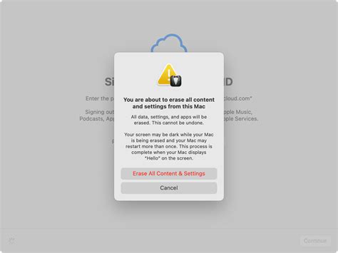 Erase all content and settings macbook.  Use Erase Assistant on a Mac with Appl...
