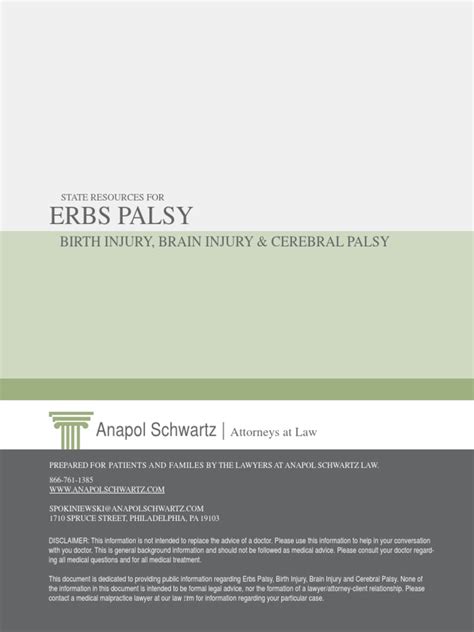 Erbs Palsy PDF Cerebral Palsy Special Education - Scribd