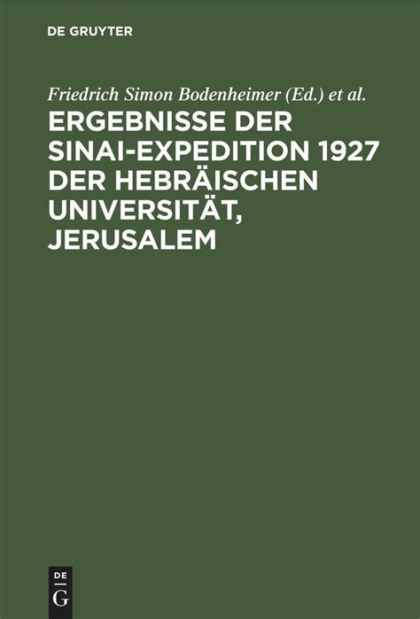 Ergebnisse der sinai expedition 1927 der hebräischen universität, jerusalem. - Atlas copco air compressors manual dr 418.