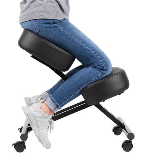 Ergonomic Kneeling Chair Rocking Stool Upright Posture Office